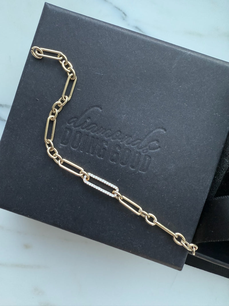 3+1 Diamond Link Bracelet