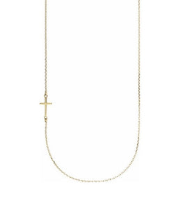 The Agnes - Asymmetrical Cross Necklace