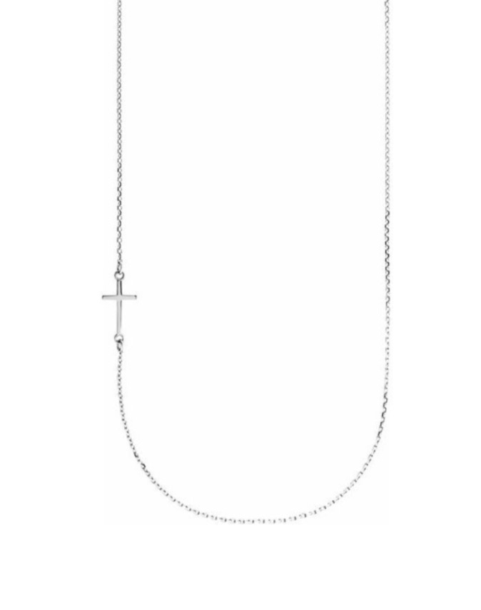 The Agnes - Asymmetrical Cross Necklace